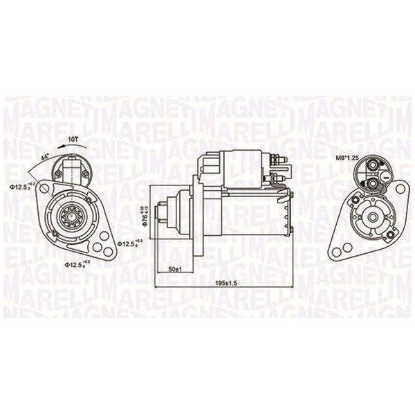 Magneti Marelli 063721294010 Motorino Di Avviamento 1,1 Kw Per Vw Golf V Hatchback (1K1) 12 V-image