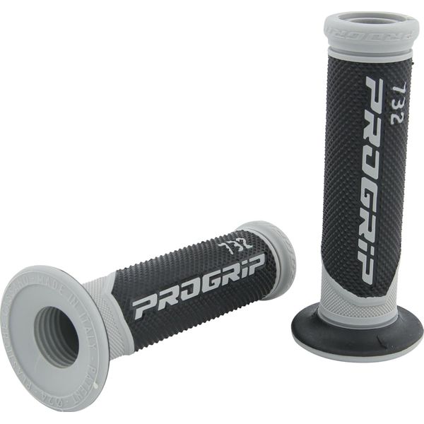 Progrip Impugnatura In Gomma "732"" Tipo: Strada, Scooter, 2 Com Grigio / Nero"-image