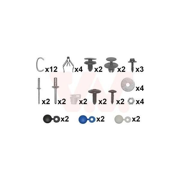 Van Wezel 4076794 - Kit Di Montaggio Oe 6999KC, Paraurti Per 3008 (0U)-image
