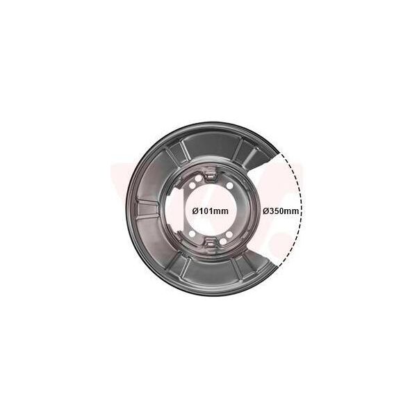 Van Wezel 3077371 - Oe 9064230420 Piastra Di Ancoraggio, Asse Posteriore Per Sprinter (W906), Crafter (2E), Crafter (2F)-image