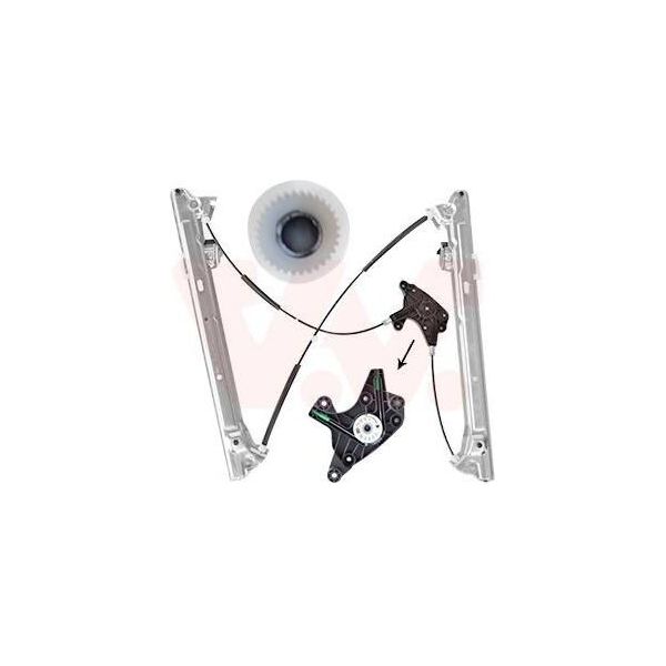 Van Wezel 3081261 Alzacristalli Elettrico Anteriore Sinistro Adatto Per MERCEDES-BENZ Vito Bus (W639) Viano (W639) Vito / Mixto Furgone (W639)-image