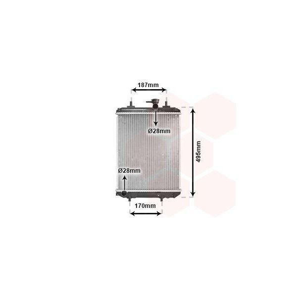 Van Wezel Radiatore Motore Per Subaru Justy Iv Daihatsu Sirion-image