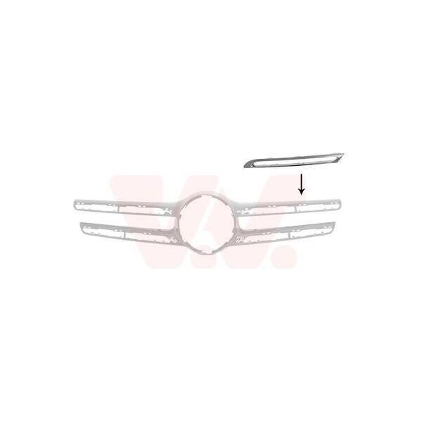 Van Wezel 3074415 - Oe 2538880185 Listello, Griglia Radiatore Sinistra Per Glc (X253)-image