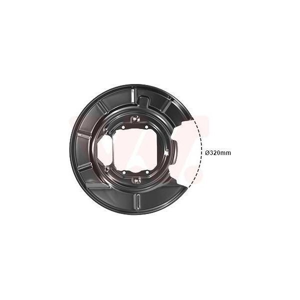 Van Wezel 0639373 - Oe 34211162775 Piastra Di Ancoraggio, Asse Posteriore Sinistro Per Serie 5 (E39)-image