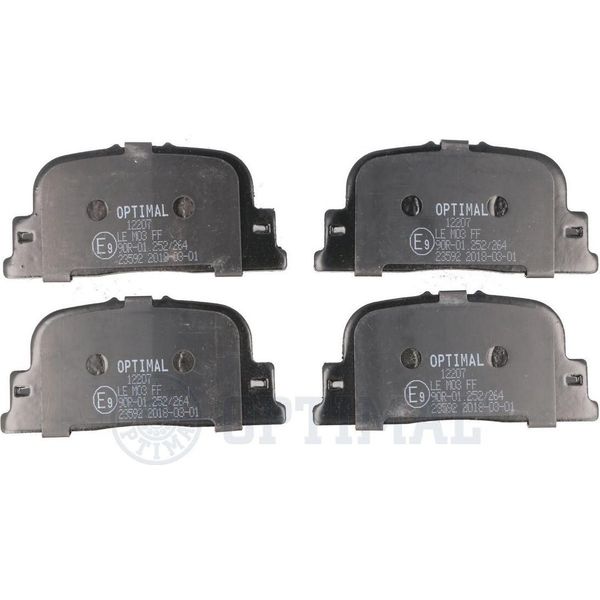 Set Di Pastiglie Freno Posteriori Optimal Pastiglie Freno Per Toyota Prius Liftback (NHW20) BP-12207-image
