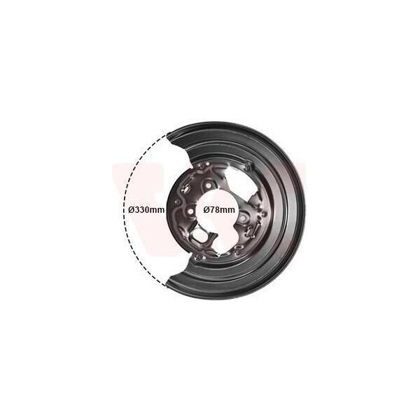 Van Wezel 5862374 - Oe 2E0609452 Piastra Di Ancoraggio, Asse Posteriore Destro Per Sprinter (W906), Crafter (2E), Crafter (2F)-image
