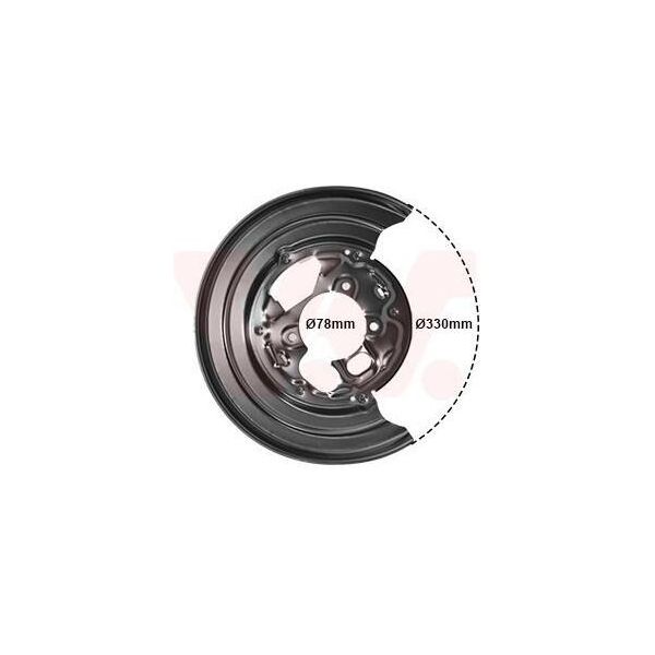 Van Wezel 5862373 - Oe 2E0609451 Piastra Di Ancoraggio, Asse Posteriore Sinistro Per Sprinter (W906), Crafter (2E), Crafter (2F)-image