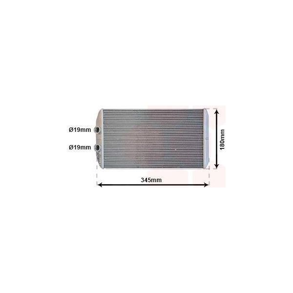 Van Wezel 28016701 Scambiatore Di Calore Riscaldamento Interno Radiatore Per Iveco Daily Vi Furgone Daily Vi Pianale/Telaio Daily Line Bus Daily Tourys Bus-image