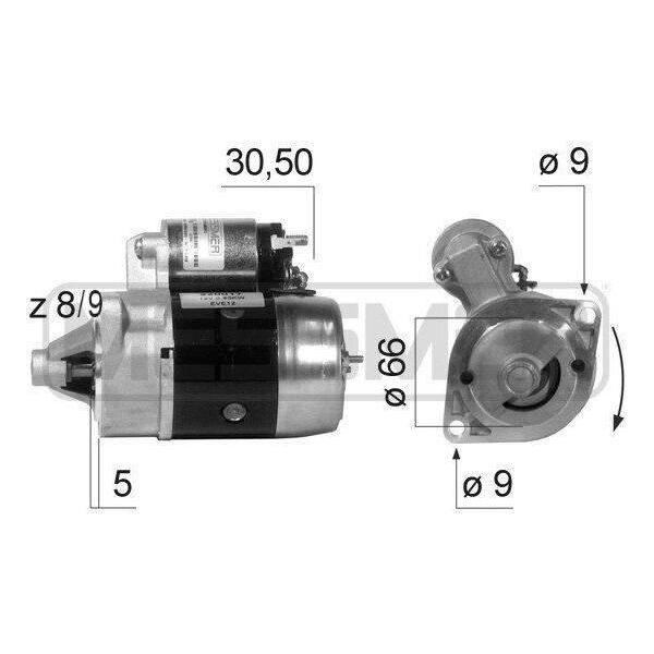 Era 220017A Motorino Di Avviamento 0,8 Kw Per Suzuki Jimny (Fj) 12 V-image