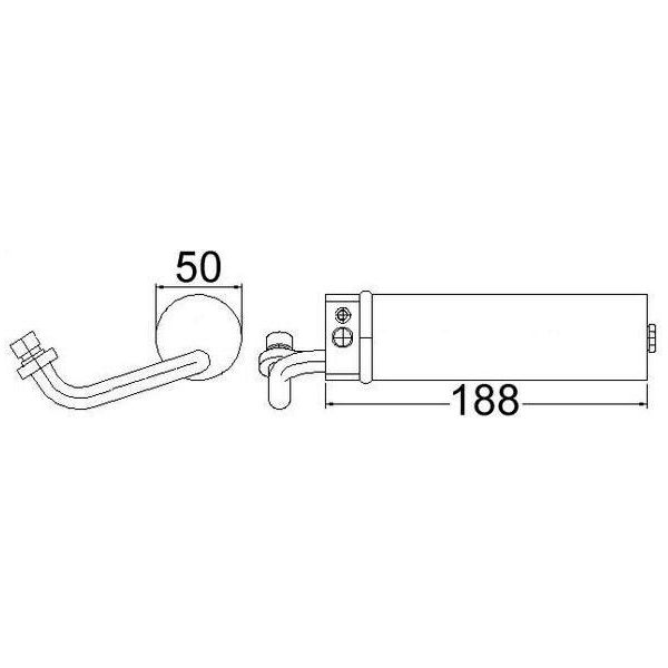 Essiccatore Climatico Mahle Ad 68 000S Per Nissan Qashqai / Qashqai +2 I (J10, NJ10) 50 Mm-image