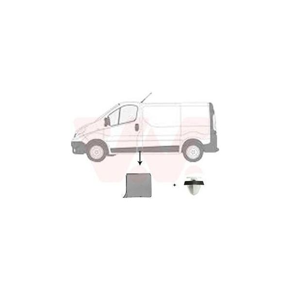 Van Wezel Listello Di Protezione Laterale Sinistro Montante B 4396403 Per Opel Vivaro B Furgone (X82) Vivaro B Combi (X82) Per Renault Trafic Iii Furgone (Fg)-image