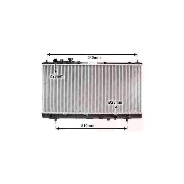 Van Wezel 27002151 - Oe ZL01 15 200A Radiatore, Raffreddamento Motore Per 323 (Bj), 323 (Ba)-image