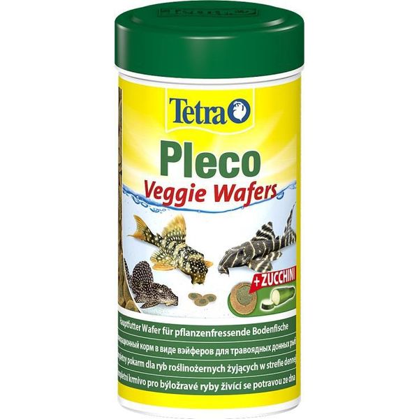 Tetra Pleco Veggiewafers 250Ml - Mangime Per Pesci Erbivori Di Fondo Tetra-image