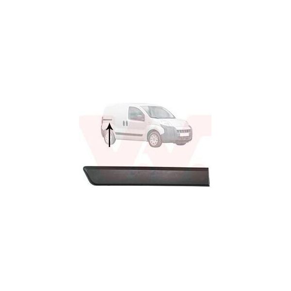 Van Wezel Modanatura Di Protezione Laterale Posteriore Destra 0976430 Per Fiat Qubo (225) Fiorino Furgone/Station Wagon (225) Fiorino Mpv (225) Si Adatta A Peugeot Bipper (Aa)-image