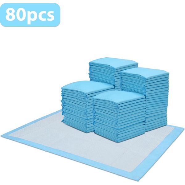 Einfeben 80X Tappetino Per Cuccioli 60X60Cm Tappetini Per Cani Tappetini Per Addestramento Assorbenti Per Cuccioli Lettiera Per Gatti Lettiera Per Cani-image
