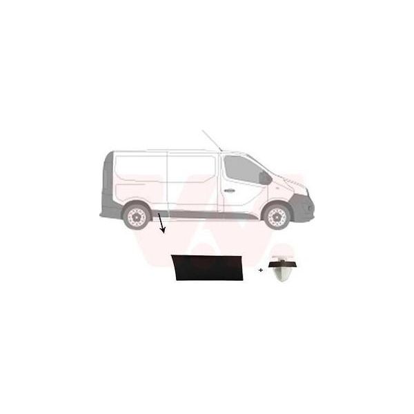 Van Wezel Listello Di Protezione Laterale Posteriore Destro 4396428 Per Opel Vivaro B Furgone (X82) Vivaro B Combi (X82) Per Renault Trafic Iii Furgone (Fg)-image