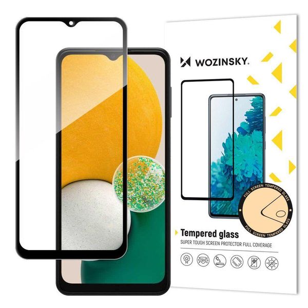 Wozinsky Super Tough Full Glue Vetro Temperato A Schermo Intero Con Cornice Amica Del Caso Samsung Galaxy A13 / A23 / A23 5G / M13 Nero-image