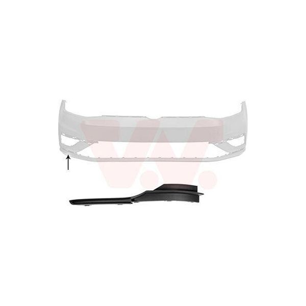 Van Wezel Modanatura Paraurti Anteriore Destra Per Vw Golf Vii Hatchback (5G1, BQ1, BE1, BE2) Golf Vii Variant (BA5, BV5)-image