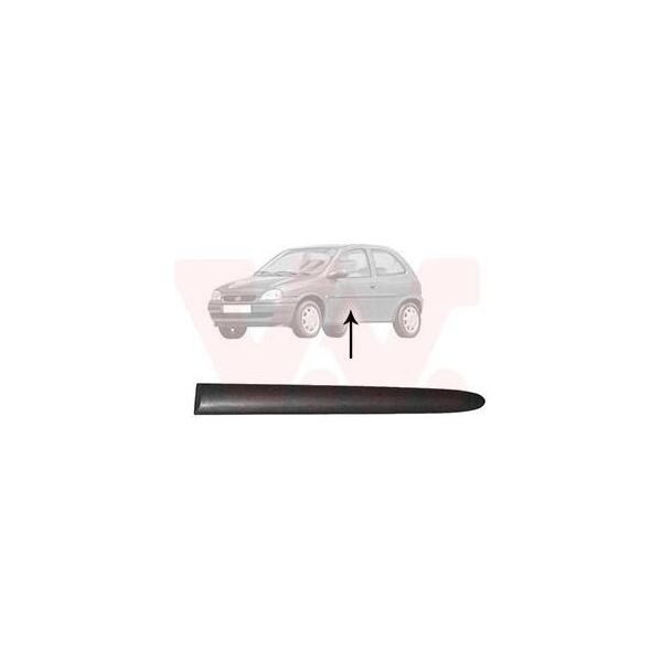 Van Wezel Modanatura Di Protezione Laterale Posteriore Sinistra 3776429 Per Opel Corsa B Hatchback (S93) Combo (71) Corsa B Caravan (S93) Corsa B Panel Van (S93)-image