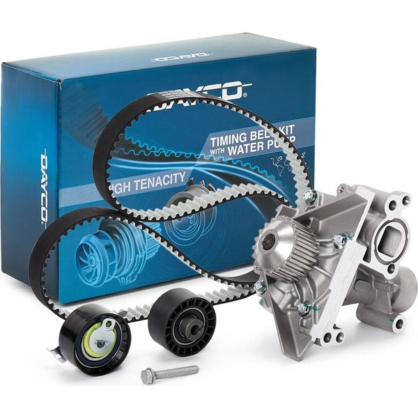 Dayco KTBWP5910 Kit Cinghia Dentata + Pompa Acqua Adatto Per Peugeot 307 Sw (3H) 307 (3A/C) 308 Sw I (4E, 4H) 307 Cc (3B) 308 I Hatchback (4A, 4C) 407 Sw-image
