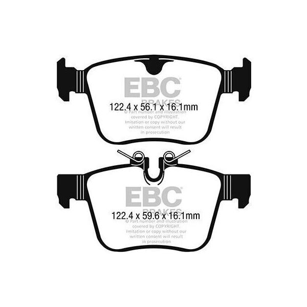 Set Di Pastiglie Freno Posteriori Ebc Brakes Per Volvo V40 Hatchback (525, 526) DP42246R-image