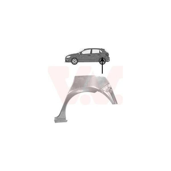 Van Wezel Lamiera Di Riparazione Per Parete Laterale Per Vw Polo Hatchback (6R1, 6C1) Polo Berlina (602, 604, 612, 614)-image