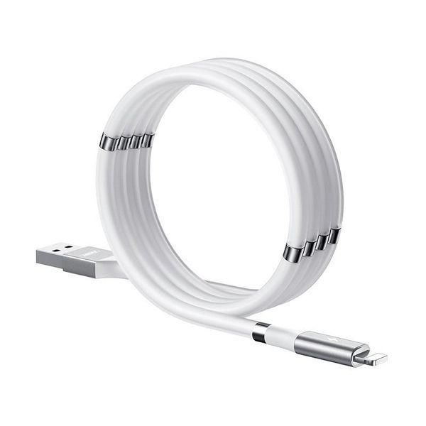 Cavo Magnetico Usb - Lightning Remax Auto-Organizzante 2,1 A 1 M Bianco (Rc-125I Bianco)-image