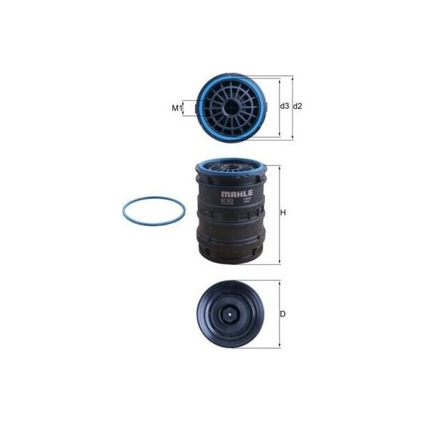 Filtro Carburante Mahle Kc 633D Per MERCEDES-BENZ Citaro (O 530) Filtro Spin-On-image