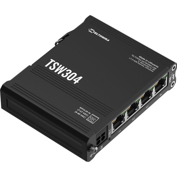 Teltonika TSW304 Switch Di Rete Gigabit Ethernet (10/100/1000) Power Over Ethernet (Poe) Nero-image