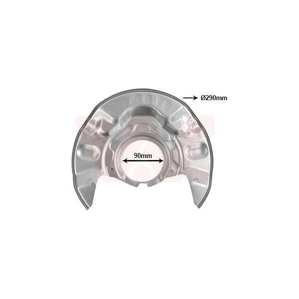 Van Wezel 5393372 - Oe 4778112240 Piastra Di Ancoraggio, Asse Anteriore Destro Per Corolla (E12), Corolla Verso (E12)-image