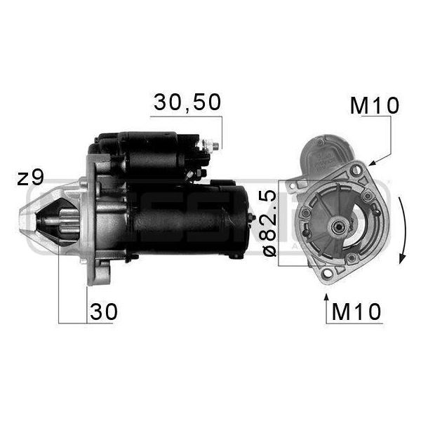 Era 220062A - Oe 415 181 01 Motorino Di Avviamento, Starter Per Classe C (W202), Classe C (W203), Classe C (CL203), Classe C (S202), Classe C (S203), Clk (C208), Clk (A208), Classe E (W124), Classe E (W210), Classe E (A124), Classe E (C124), Classe E (S124), Classe E (S210), Classe M (W163), Slk (R170), Sprinter (W901, W902), Sprinter (W903), Sprinter (W904), Classe V (638/2), Vito (W638)-image
