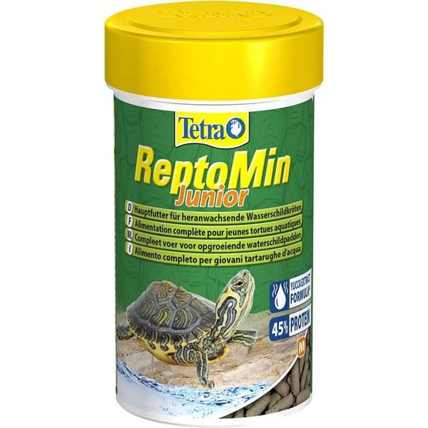 Tetra Reptomin Junior 100Ml - Cibo Per Tartarughe Acquatiche Tetra In Crescita-image