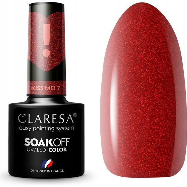 Claresa Soak Off Uv/Led Kiss Me! Vernice Ibrida 7, 5 G-image