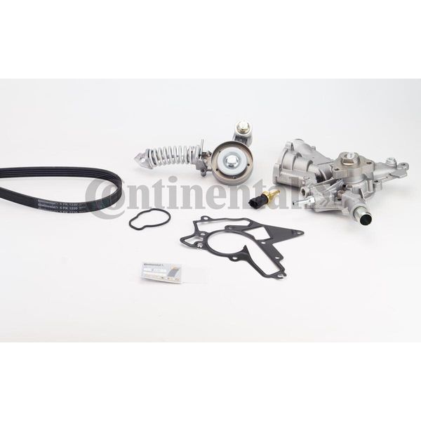 Continental Contitech 5PK1230WP2 Set Pompa Acqua + Cinghia Trapezoidale Per Opel Corsa D Hatchback (S07) Corsa C Hatchback (X01) Meriva A (X03)-image