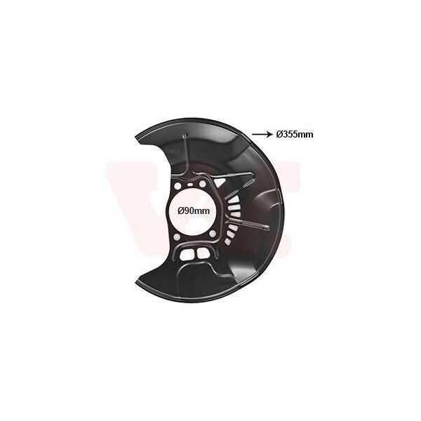 Van Wezel Parafango Disco Freno Per Toyota Rav 4 Iv (ZSA4, ALA4) Anteriore Sinistro 5474371 Piastra Di Ancoraggio-image