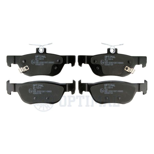 Optimal Set Di Pastiglie Freno Posteriori Per Mazda 3 Hatchback (Bp) BP-13014-image