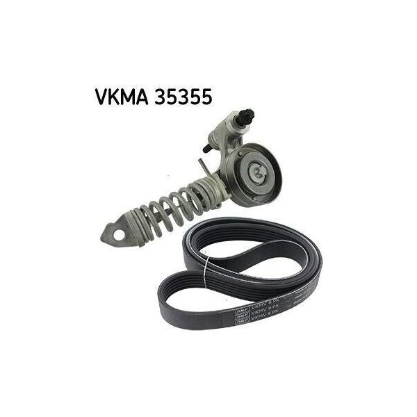 Skf Vkma 35355 - Oe 25195388 Keilrippenriemensensatz FüR Adam, Astra J, Meriva B (S10), Mokka X (J13)-image