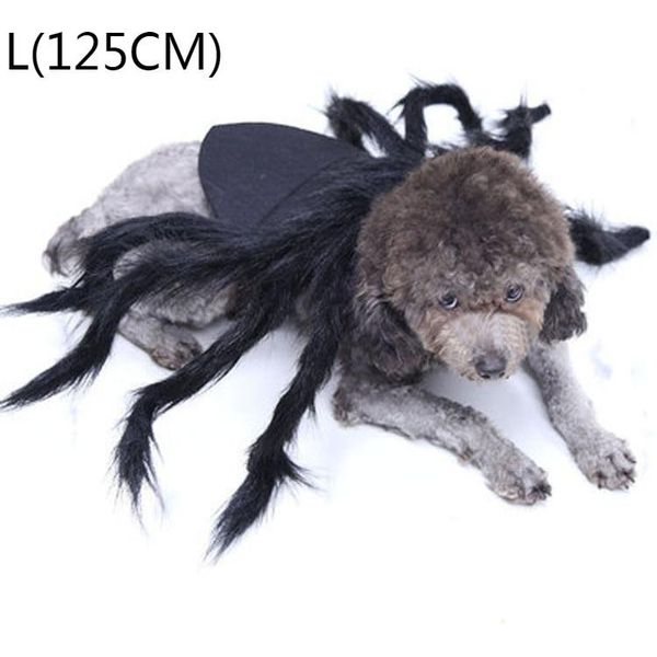 Halloween Pet Dog Cat Spider Clothes Puppy Cosplay Costume Per Cani Gatti Party Cosplay Funny Outfit, L(125CM)-image