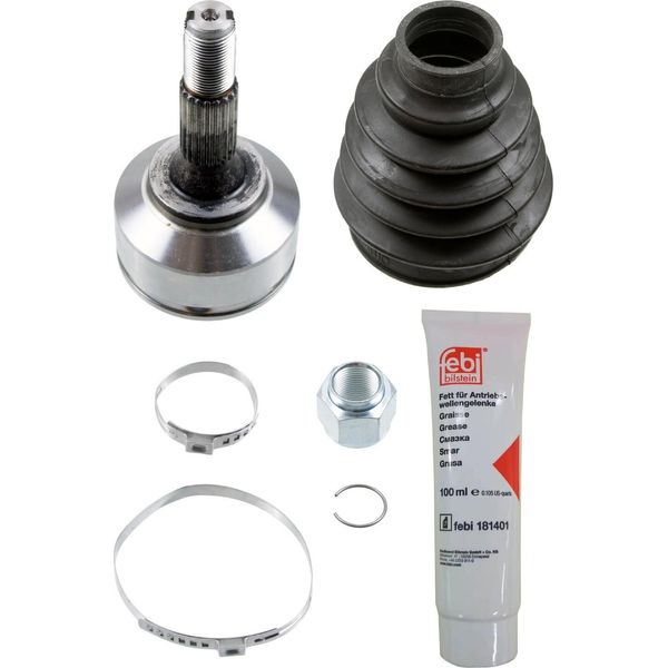 Febi Bilstein Kit Giunti Albero Di Trasmissione Lato Ruota Anteriore Sinistra Anteriore Destra Adatto Per Peugeot 206 Hatchback (2A/C) 181498-image