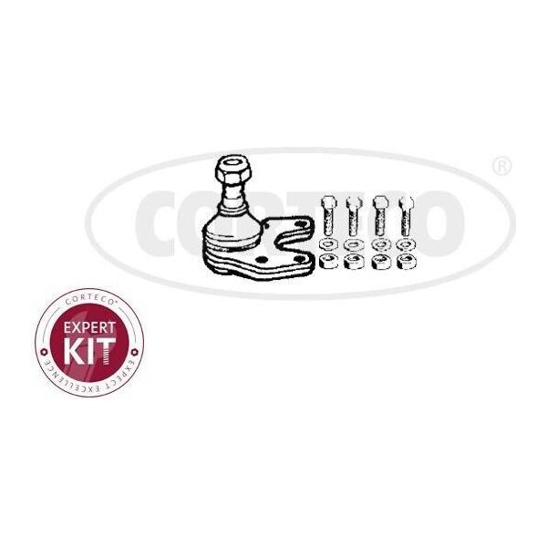 Corteco Giunto Di Supporto Anteriore Destro Anteriore Sinistro Inferiore Per Renault Espace Ii (J/S63) 49395748-image