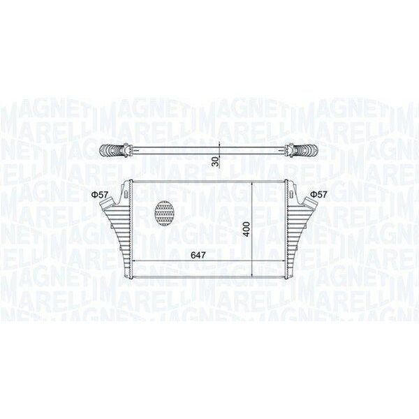 Magneti Marelli 351319204650 - Intercooler Oe 6302040 Per Grand Santa Fe, Vectra C (Z02), Signum (Z03)-image