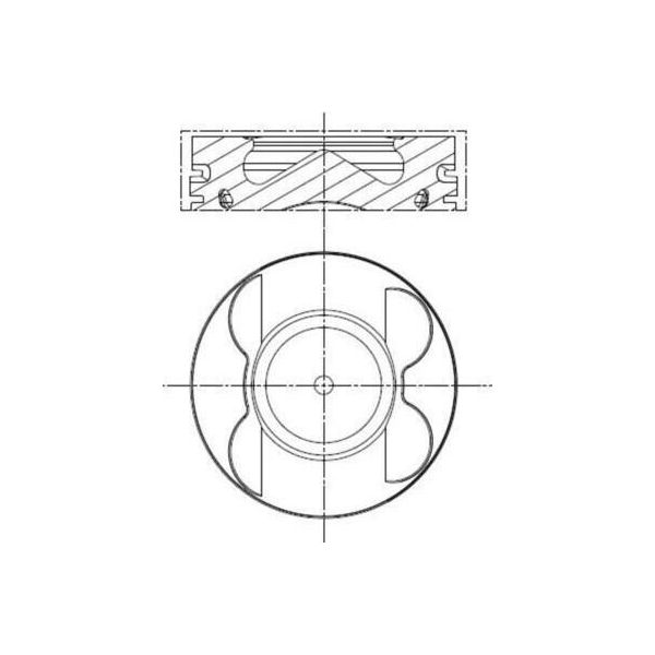 Mahle 001 Pi 00107 000 Pistone Adatto A MERCEDES-BENZ Vito Bus (W639) Sprinter Furgone Da 3,5 Tonnellate (906) Viano (W639) Vito / Mixto Furgone (W639)-image