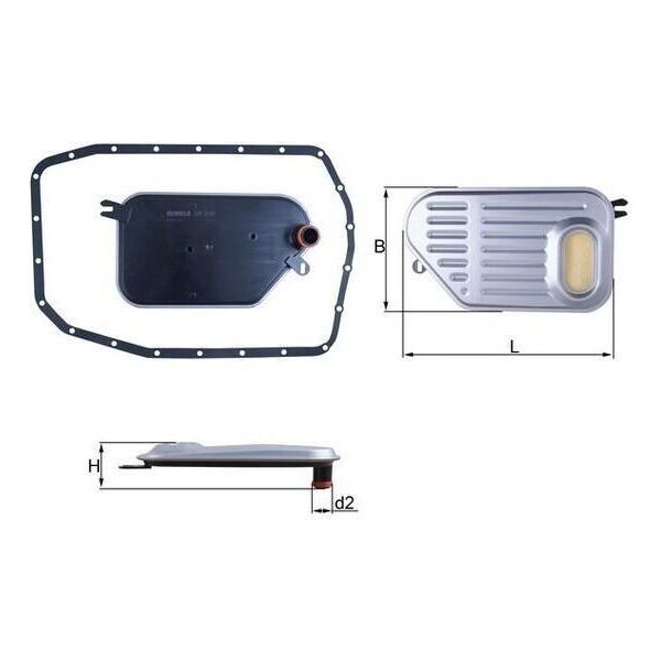 Mahle Hx 239D - Filtro Idraulico, Cambio Automatico Per Serie 3 (E46), Serie 5 (E39), Serie 7 (E38), Z4 (E85)-image