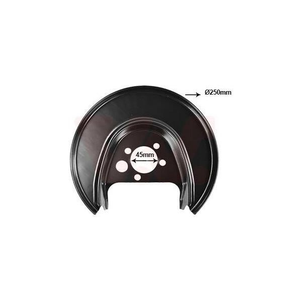 Van Wezel Parafango Disco Freno Per Vw Lupo (6X1, 6E1) Posteriore Destro 5817374 Piastra Di Ancoraggio-image