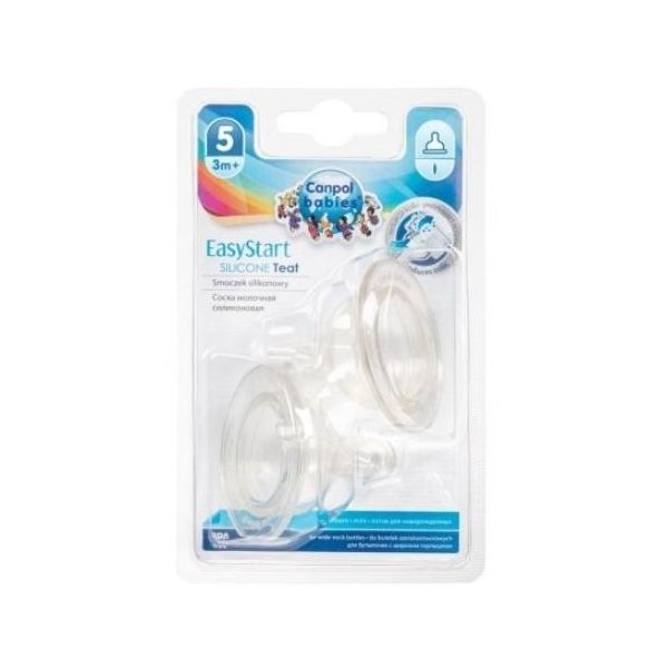 Canpol Succhietti In Silicone A 3 Flussi Per Biberon 21/734, 2 Pz-image