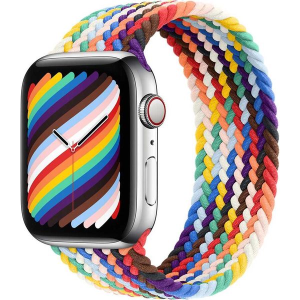 Apple Braided Solo Loop Per Il Watch | 44/45/46/49 Mm - Taglia 7 - Pride Edition-image