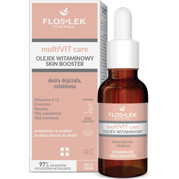 Floslek Pharma Multivit Care, Olio Vitaminico Per Pelli Mature E Indebolite, 30 Ml-image