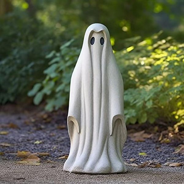 Statua Fantasma Di Halloween, Statua Fantasma In Resina, Statua Fantasma Di Halloween, Statua Fantasma Da Giardino, Decorazione Da Tavolo-image