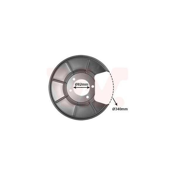 Van Wezel 1881374 - Oe 1450987 Piastra Di Ancoraggio, Asse Posteriore Destro Per Galaxy (WA6), Mondeo Iv, S-Max (WA6)-image
