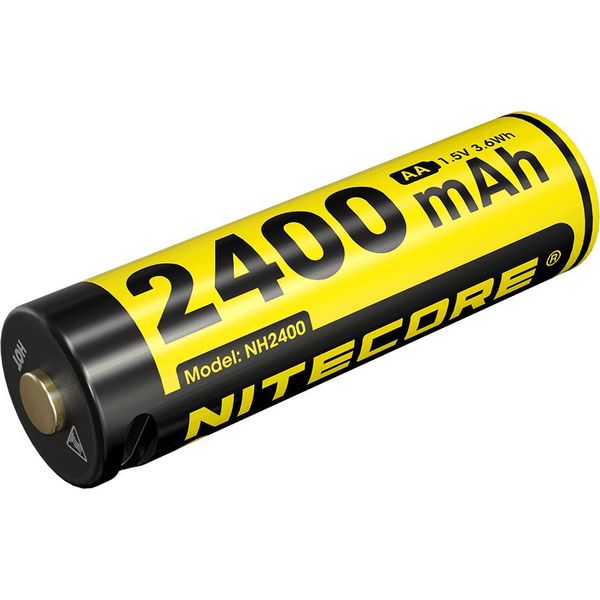 Nitecore Batteria Agli Ioni Di Litio Tipo 14500 - Batteria Agli Ioni Di Litio Da 1,5 Volt 2400 Mah USB-C - NH2400 - 2 Pz.-image